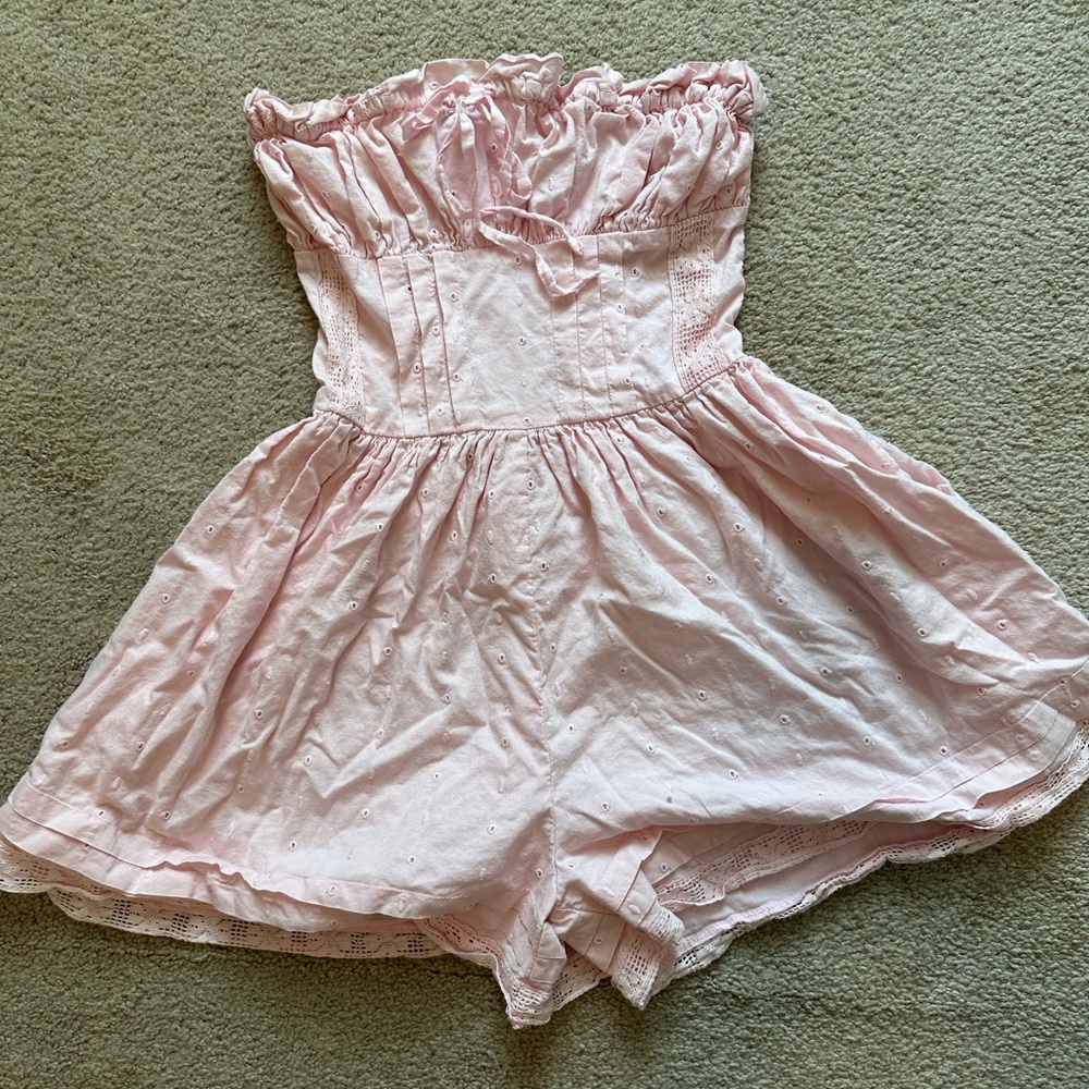 Princess Polly VIP strapless romper - Picture 3 of 5